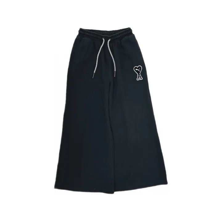 AMI AMI x PUMA Logo Print Wide-Leg Sweatpants 0079 Size 23" - 2 Thumbnail