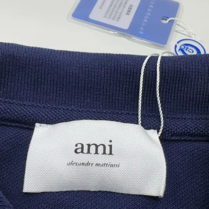 AMI AMIPARIS AMBUSH Heart Logo Polo Shirt 0079 Size XS / US 0-2 / IT 36-38 - 6 Thumbnail