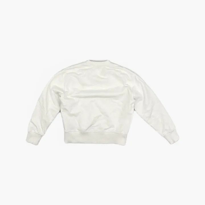 AMI AMIPARIS White Logo Embroidered Sweatshirt for Women 0079 Size XS / US 0-2 / IT 36-38 - 3 Thumbnail