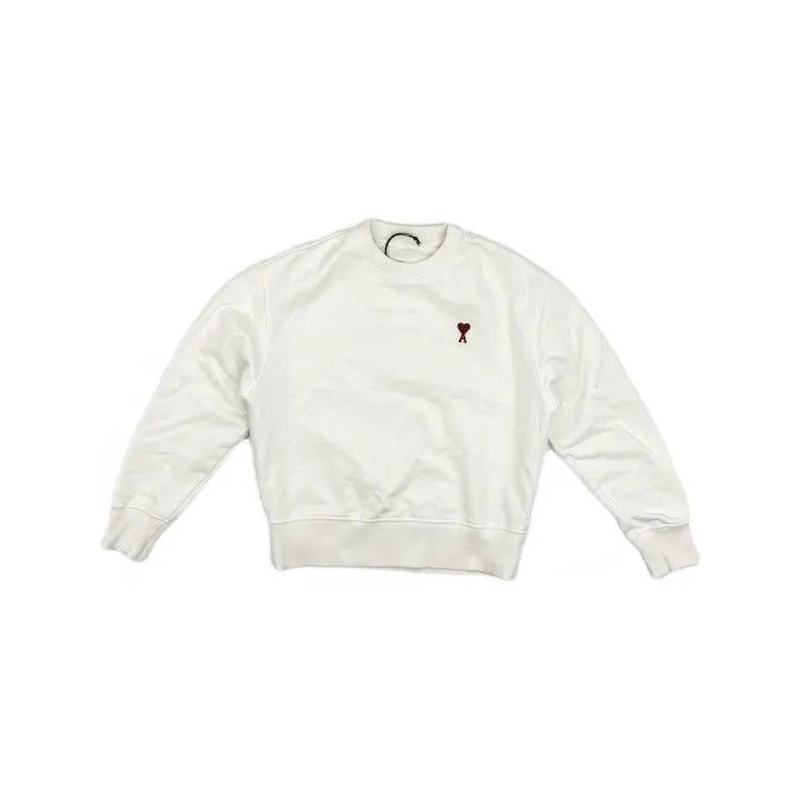 AMI AMIPARIS White Logo Embroidered Sweatshirt for Women 0079 Size XS / US 0-2 / IT 36-38 - 2 Thumbnail
