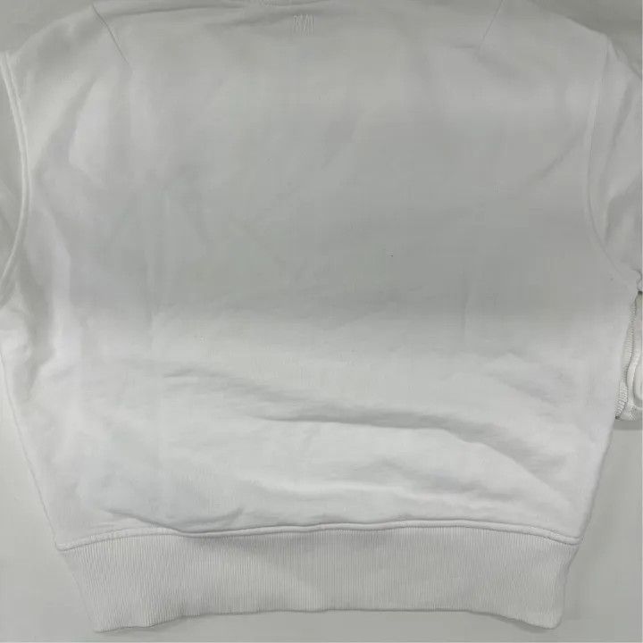 AMI AMIPARIS White Logo Embroidered Sweatshirt for Women 0079 Size XS / US 0-2 / IT 36-38 - 10 Thumbnail