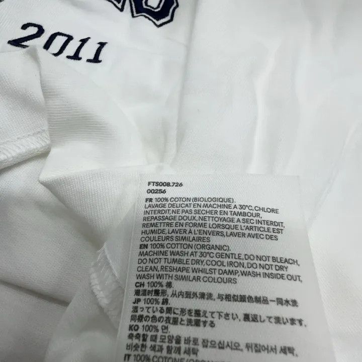 AMI AMIPARIS Letter Logo Short Sleeve Crop T-shirt 0079 Size L / US 10 / IT 46 - 4 Thumbnail