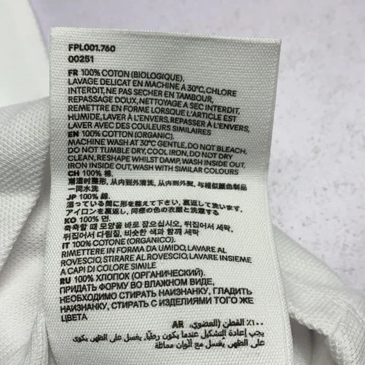 AMI AMIPARIS White Polo with Heart Logo 0079 Size M / US 6-8 / IT 42-44 - 7 Thumbnail