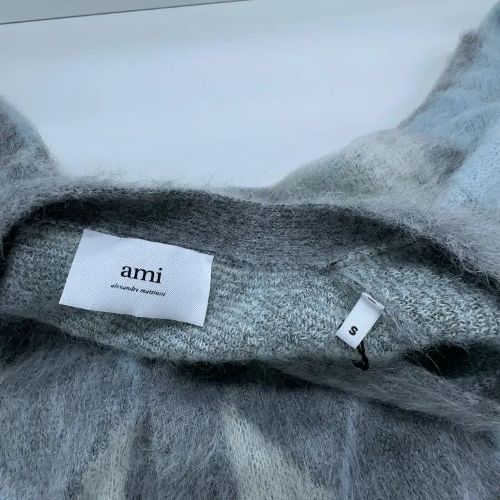 AMI AMIPARIS Cozy Cashmere Argyle Long Sleeve Sweater 0079 Size S / US 4 / IT 40 - 4 Thumbnail