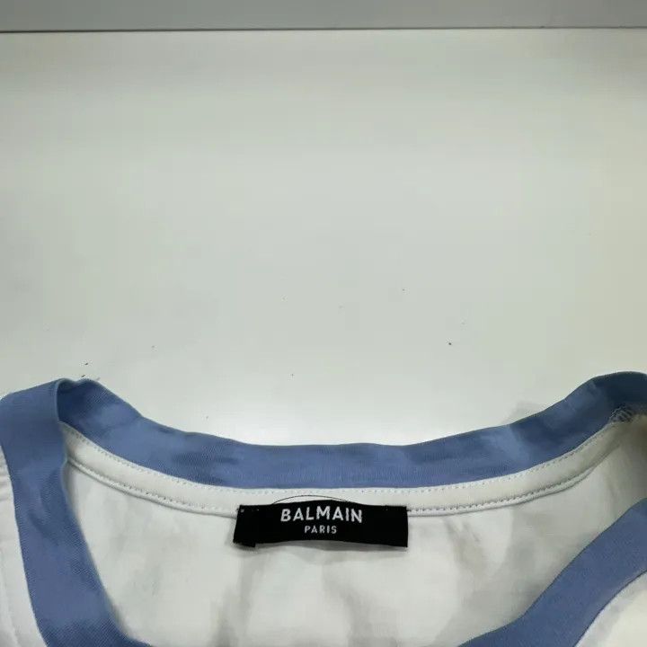 Balmain Balmain Colorful Logo Short Sleeve T-Shirt 0079 Size L / US 10 / IT 46 - 4 Thumbnail