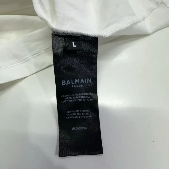 Balmain Balmain Colorful Logo Short Sleeve T-Shirt 0079 Size L / US 10 / IT 46 - 5 Thumbnail