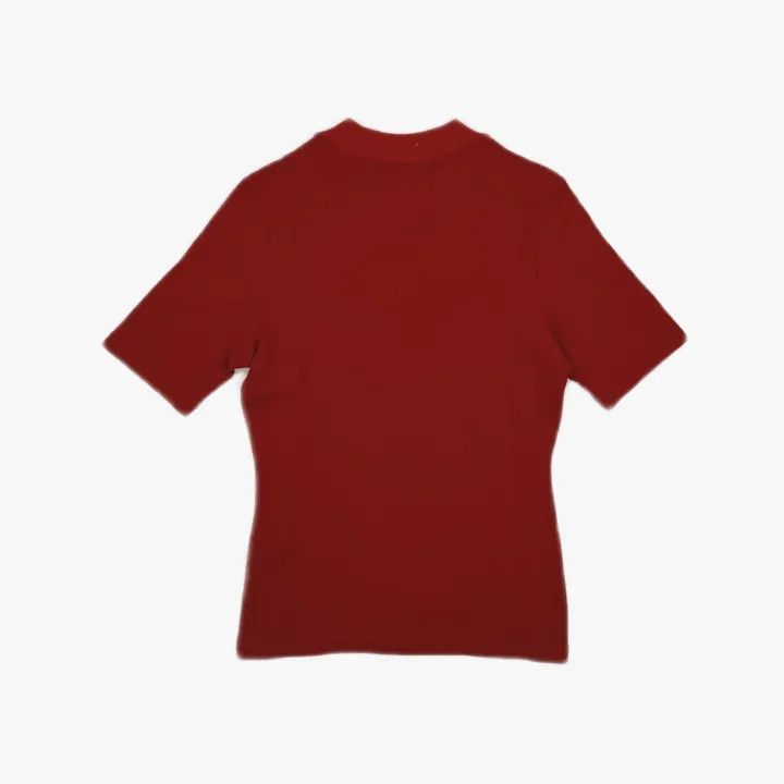 Balmain Balmain Red Logo Short Sleeve T-Shirt for Women 0079 Size S / US 4 / IT 40 - 3 Thumbnail