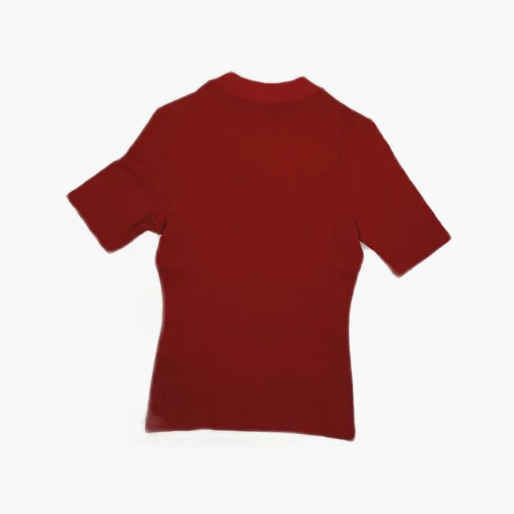 Balmain Balmain Red Logo Short Sleeve T-Shirt for Women 0079 Size S / US 4 / IT 40 - 3 Thumbnail