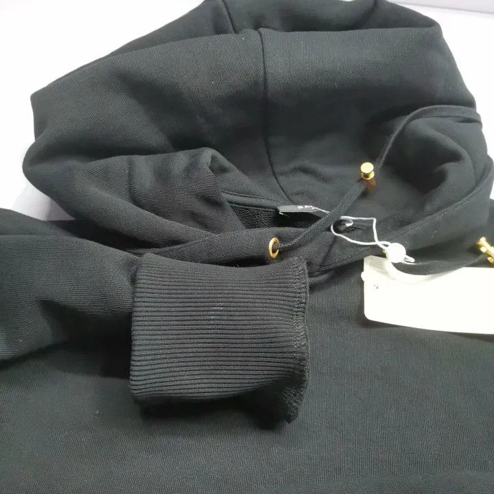 Balmain Balmain SS22 Black Logo Hoodie for Women 0079 Size M / US 6-8 / IT 42-44 - 11 Thumbnail
