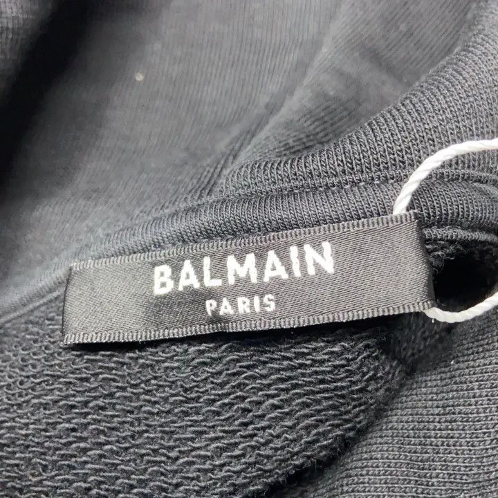 Balmain Balmain SS22 Black Logo Hoodie for Women 0079 Size M / US 6-8 / IT 42-44 - 4 Thumbnail