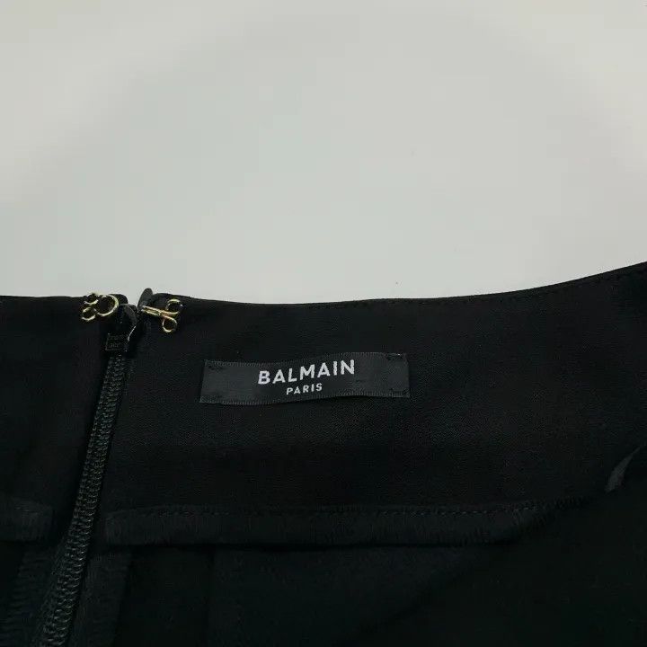 Balmain Balmain Black High-Waisted Button Shorts 0079 Size 40" / US 18 - 5 Thumbnail