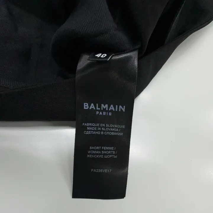 Balmain Balmain Black High-Waisted Button Shorts 0079 Size 40" / US 18 - 4 Thumbnail