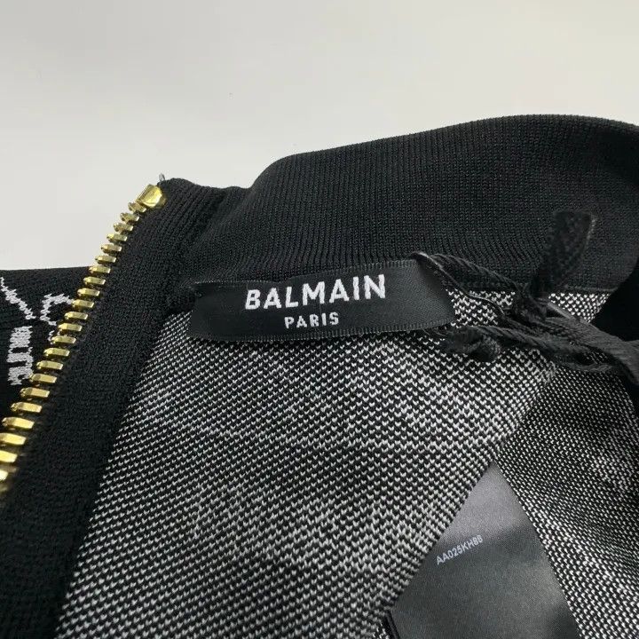 Balmain Balmain Black Printed Fitted Sleeveless Top 0079 Size S / US 4 / IT 40 - 5 Thumbnail