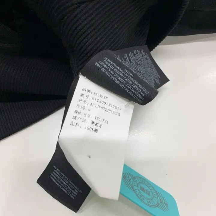 Balmain Balmain Black Hooded Sweatshirt with Buttons 0079 Size M / US 6-8 / IT 42-44 - 5 Thumbnail