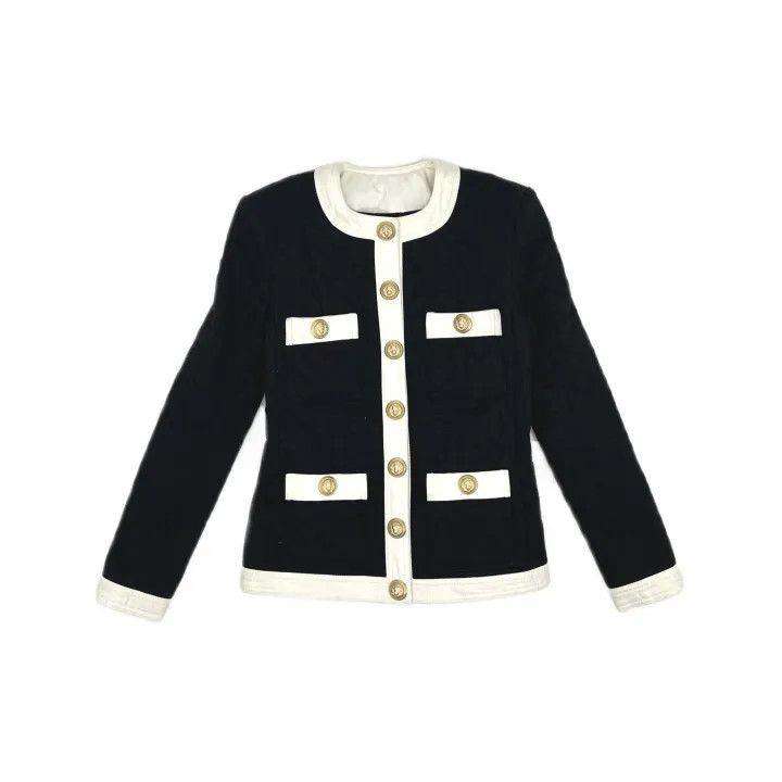 Balmain Balmain Classic Gold Button Black Jacket 0079 Size M / US 6-8 / IT 42-44 - 2 Thumbnail