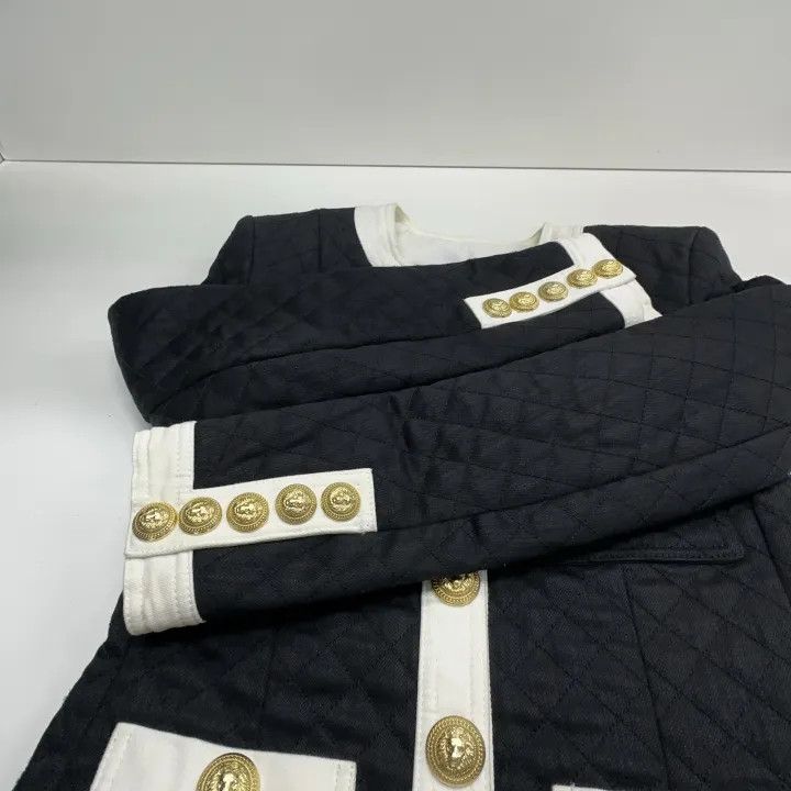 Balmain Balmain Classic Gold Button Black Jacket 0079 Size M / US 6-8 / IT 42-44 - 9 Thumbnail