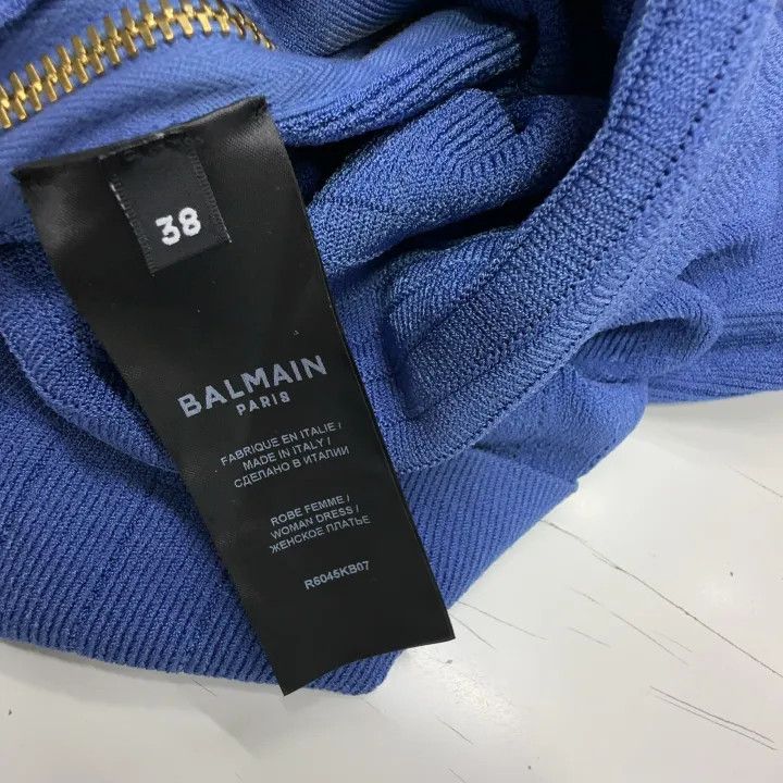 Balmain Balmain SS23 Short Sleeve Buttoned Dress 0079 Size M / US 6-8 / IT 42-44 - 3 Thumbnail
