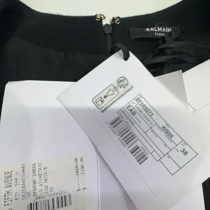Balmain Balmain Color-Block Button Detail Long Sleeve Dress 0079 Size M / US 6-8 / IT 42-44 - 6 Thumbnail