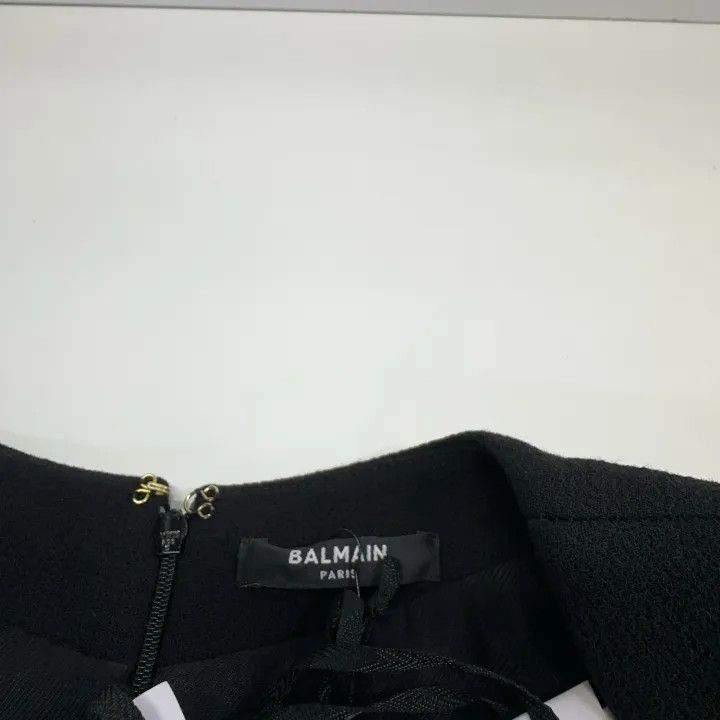 Balmain Balmain Color-Block Button Detail Long Sleeve Dress 0079 Size M / US 6-8 / IT 42-44 - 5 Thumbnail