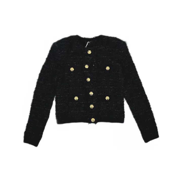 Balmain Balmain Black Long Sleeve Button Jacket 0079 Size L / US 10 / IT 46 - 2 Thumbnail