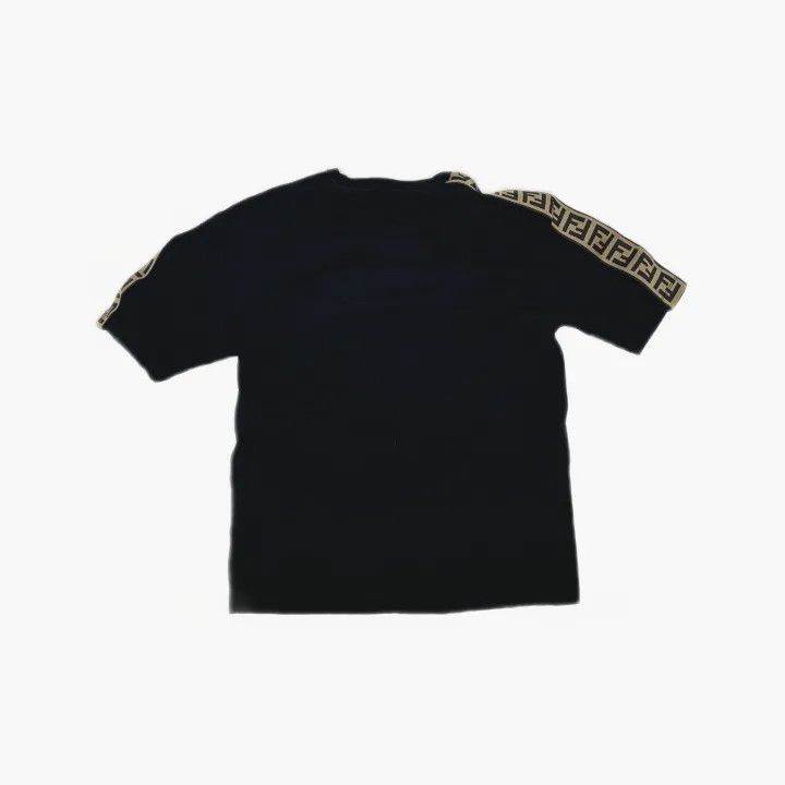 Fendi Fendi SS21 Black Knit Short Sleeve T-Shirt 0079 Size XS / US 0-2 / IT 36-38 - 3 Thumbnail