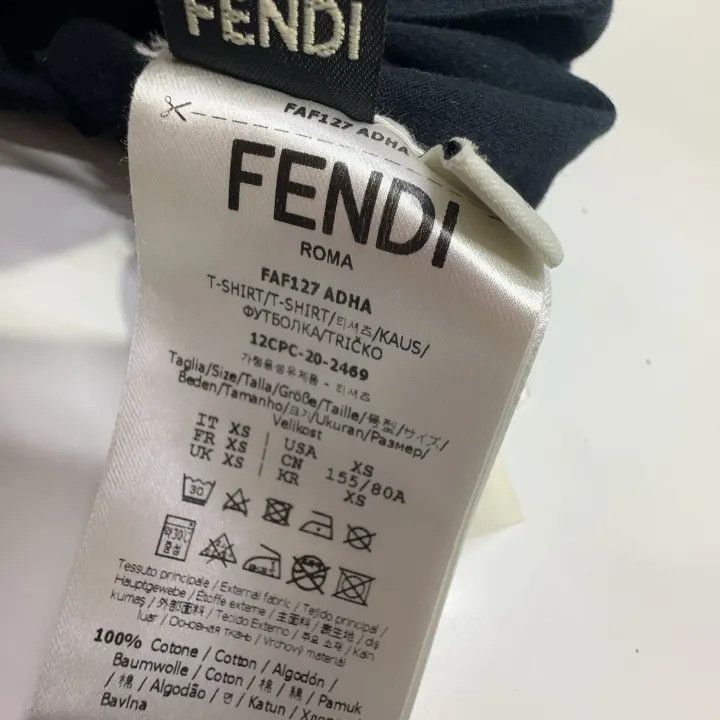Fendi Fendi SS21 Black Knit Short Sleeve T-Shirt 0079 Size XS / US 0-2 / IT 36-38 - 5 Thumbnail