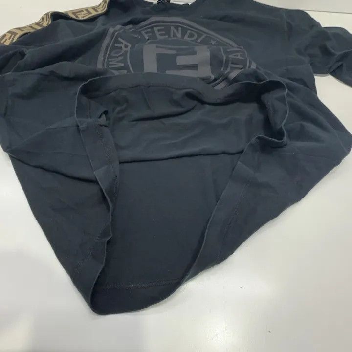 Fendi Fendi SS21 Black Knit Short Sleeve T-Shirt 0079 Size XS / US 0-2 / IT 36-38 - 11 Thumbnail