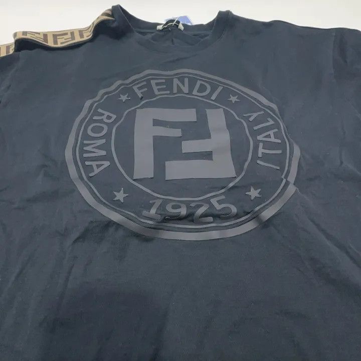 Fendi Fendi SS21 Black Knit Short Sleeve T-Shirt 0079 Size XS / US 0-2 / IT 36-38 - 10 Thumbnail