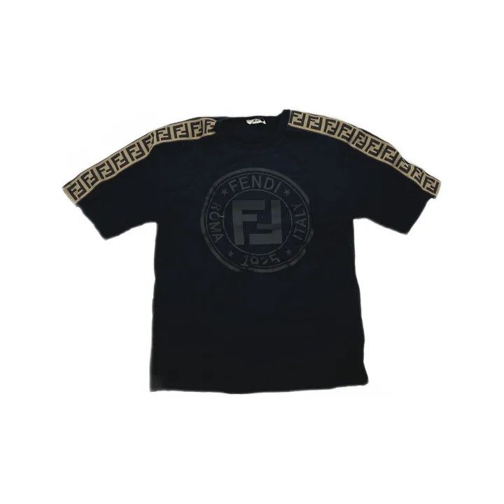 Fendi Fendi SS21 Black Knit Short Sleeve T-Shirt 0079 Size XS / US 0-2 / IT 36-38 - 2 Thumbnail
