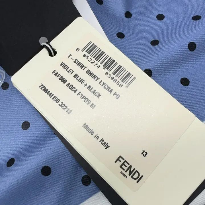 Fendi Fendi SS24 Polka Dot Logo Short Sleeve Top 0079 Size M / US 6-8 / IT 42-44 - 4 Thumbnail