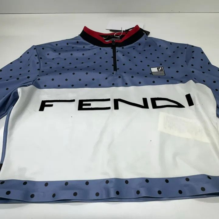 Fendi Fendi SS24 Polka Dot Logo Short Sleeve Top 0079 Size M / US 6-8 / IT 42-44 - 7 Thumbnail