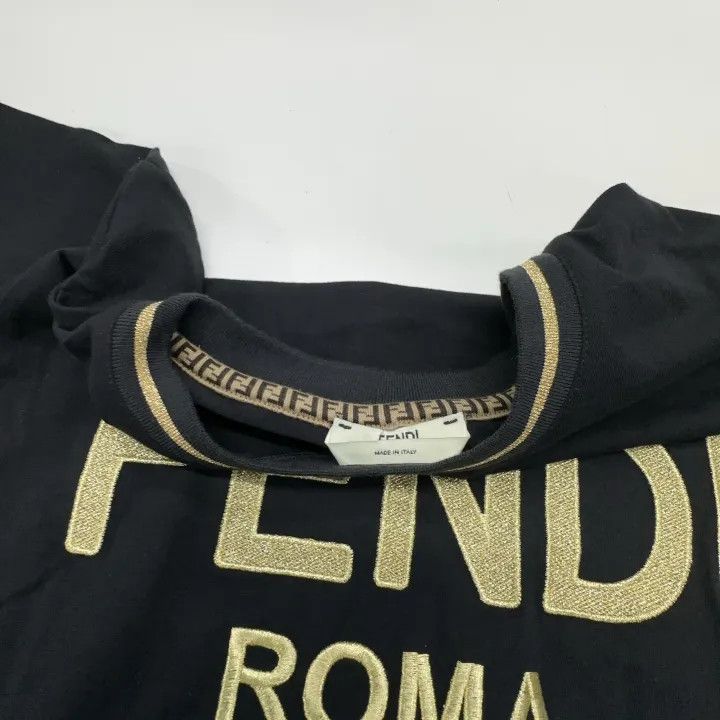 Fendi FENDI Black Knit T-Shirt for Women 0079 Size S / US 4 / IT 40 - 7 Thumbnail