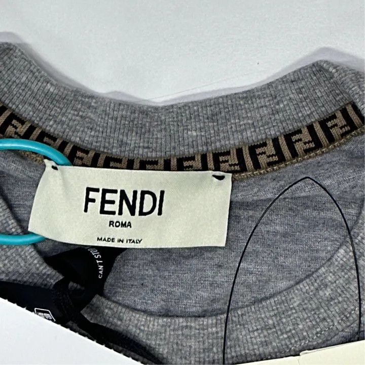 Fendi Fendi SS22 Logo Short Sleeve T-Shirt 0079 Size S / US 4 / IT 40 - 3 Thumbnail