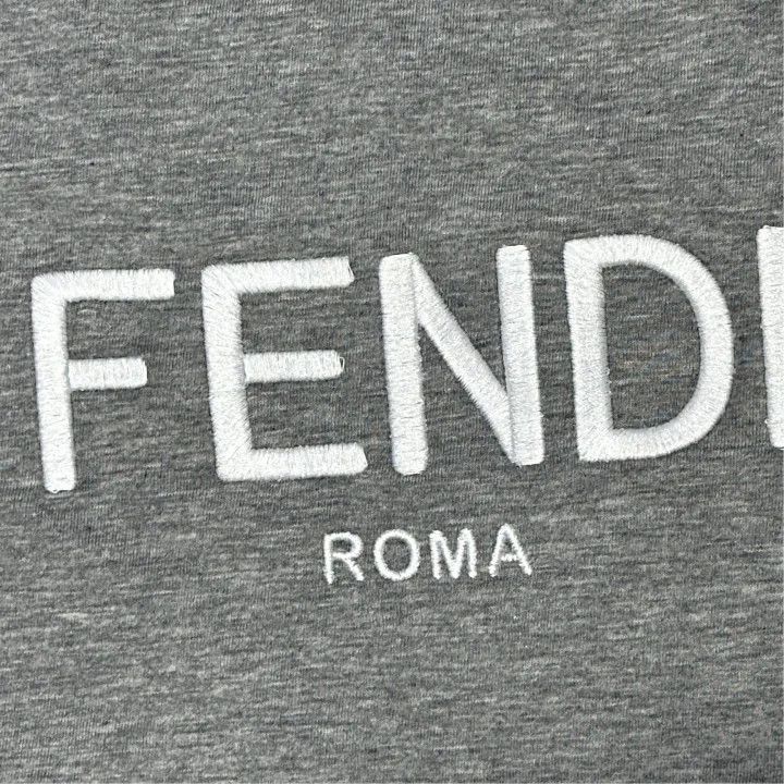 Fendi Fendi SS22 Logo Short Sleeve T-Shirt 0079 Size S / US 4 / IT 40 - 4 Thumbnail