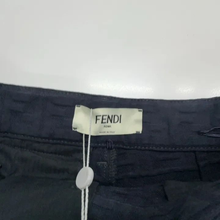 Fendi Fendi Women’s Plain Zipper Denim Shorts 0079 Size 38" / US 16 / IT 52 - 6 Thumbnail