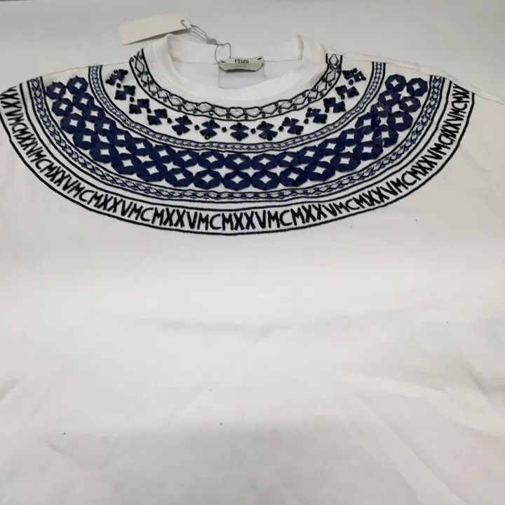 Fendi Fendi SS21 Cotton Printed Short Sleeve T-Shirt 0079 Size S / US 4 / IT 40 - 8 Thumbnail