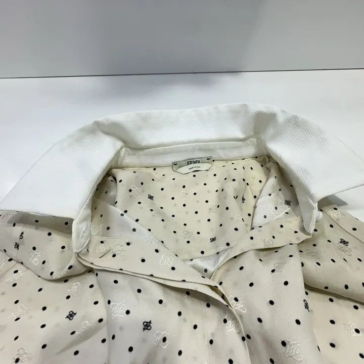 Fendi Fendi FW21 Printed Crepe Long Sleeve Shirt 0079 Size L / US 10 / IT 46 - 7 Thumbnail