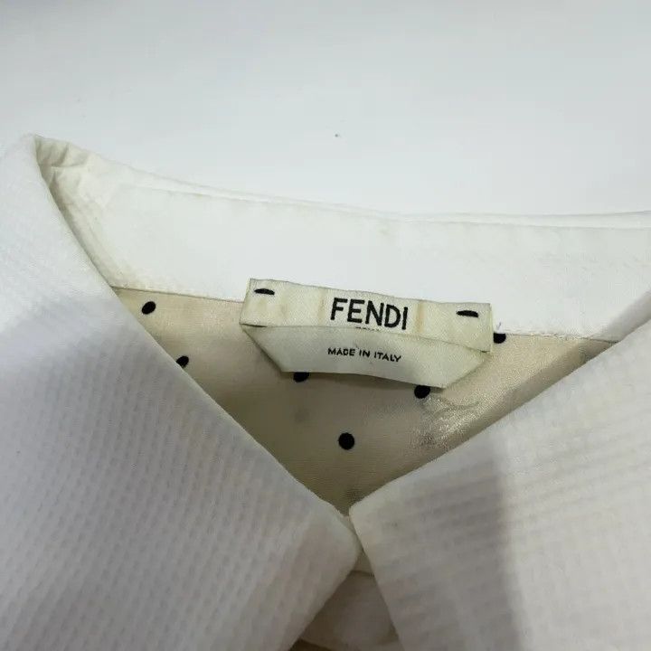 Fendi Fendi FW21 Printed Crepe Long Sleeve Shirt 0079 Size L / US 10 / IT 46 - 6 Thumbnail