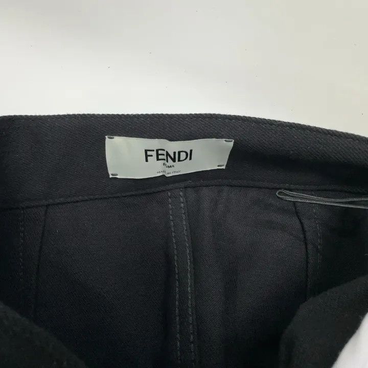 Fendi Fendi High-Waisted Black Denim Skirt for Women 0079 Size 38" / US 16 / IT 52 - 6 Thumbnail
