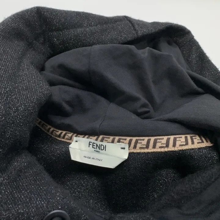 Fendi FENDI Lurex Hooded Sweatshirt for Women 0079 Size M / US 6-8 / IT 42-44 - 6 Thumbnail