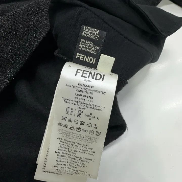 Fendi FENDI Lurex Hooded Sweatshirt for Women 0079 Size M / US 6-8 / IT 42-44 - 4 Thumbnail