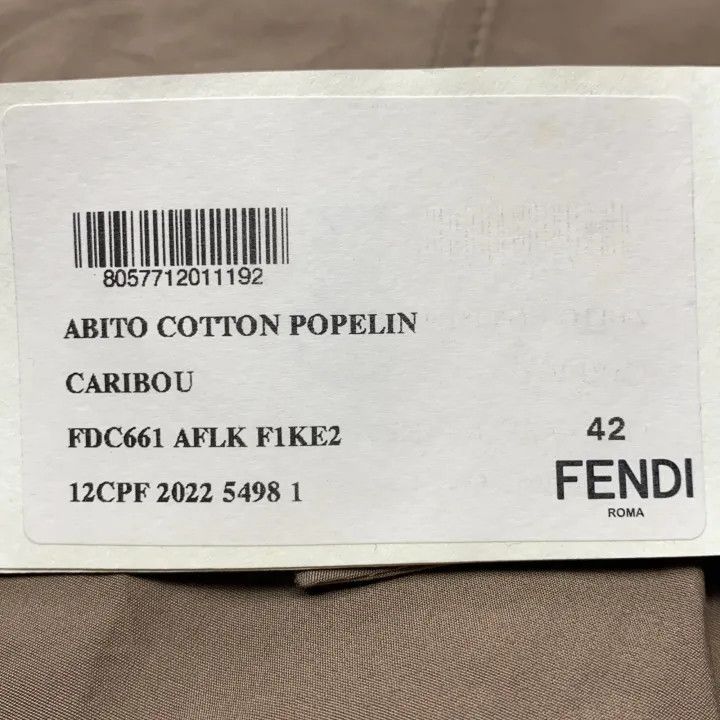 Fendi Fendi Logo Print Short Sleeve Shirt Dress 0079 Size M / US 6-8 / IT 42-44 - 6 Thumbnail