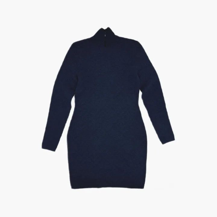 Fendi Fendi Blue High Neck Long Sleeve Dress 0079 Size L / US 10 / IT 46 - 3 Thumbnail