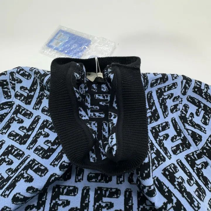 Fendi Fendi Logo Printed Short Sleeve Knit Top 0079 Size M / US 6-8 / IT 42-44 - 7 Thumbnail
