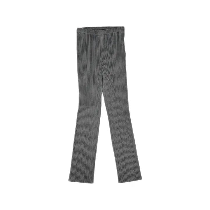 Issey Miyake Issey Miyake Gray Pleated Trousers for Women 0079 Size 22" - 2 Thumbnail