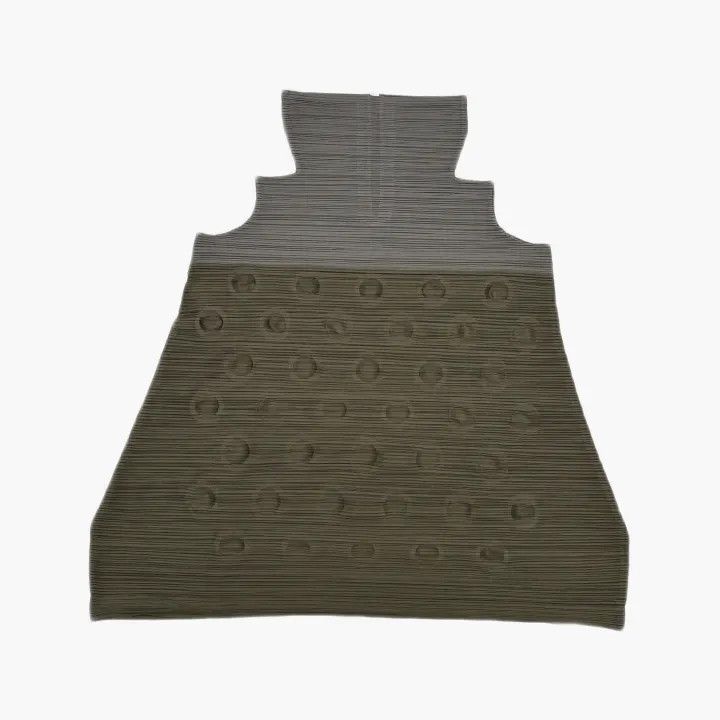 Issey Miyake Issey Miyake Color-Blocked Pleated Dress 0079 Size S / US 4 / IT 40 - 3 Thumbnail