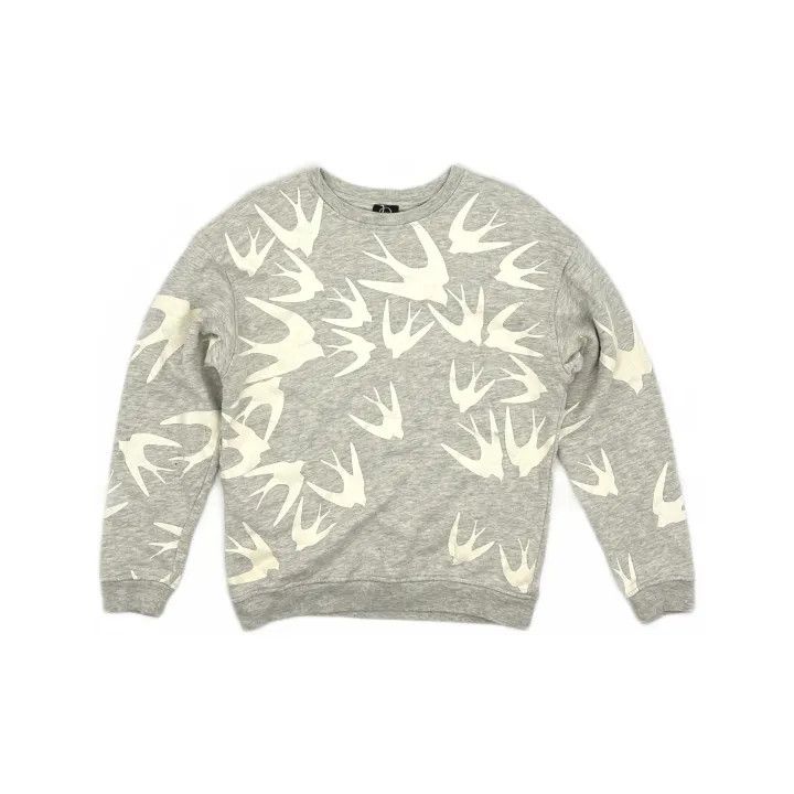 Alexander McQueen Alexander McQueen Swallow Print Sweatshirt 0079 Size S / US 4 / IT 40 - 2 Thumbnail