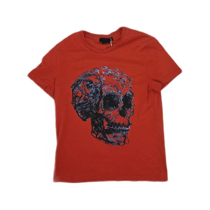 Alexander McQueen Casual Skull Graphic T-Shirt 0079