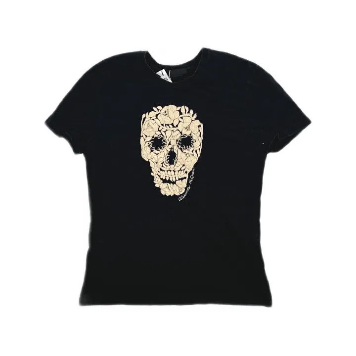 Alexander McQueen Alexander McQueen Floral Skull Graphic T-Shirt 0079 Size S / US 4 / IT 40 - 2 Thumbnail
