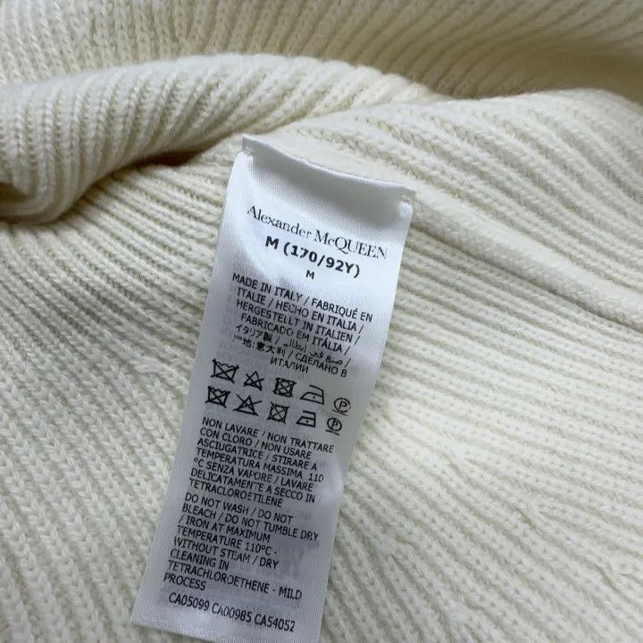 Alexander McQueen Alexander McQueen White Peplum Sweater for Women 0079 Size M / US 6-8 / IT 42-44 - 4 Thumbnail